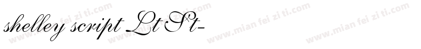 shelley script Lt St字体转换